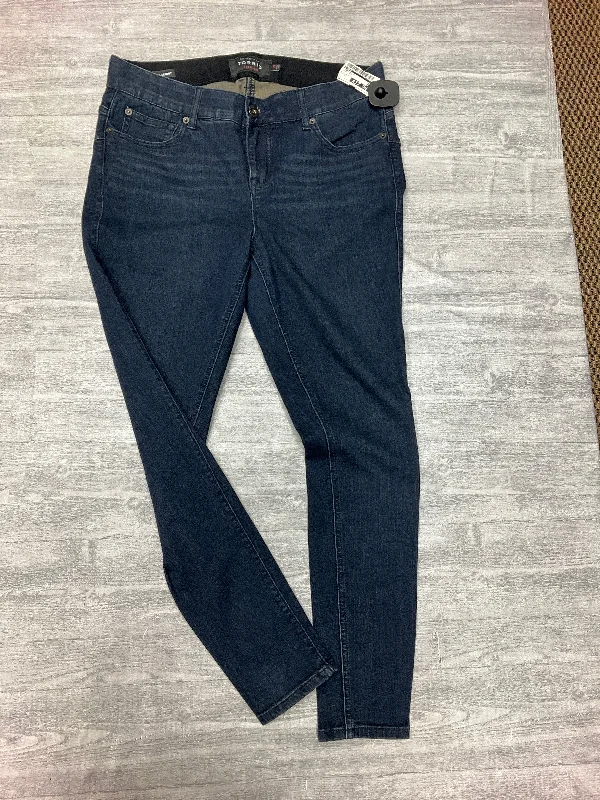 High-end Fabrics Jeans Skinny By Torrid In Zebra Print, Size: 12