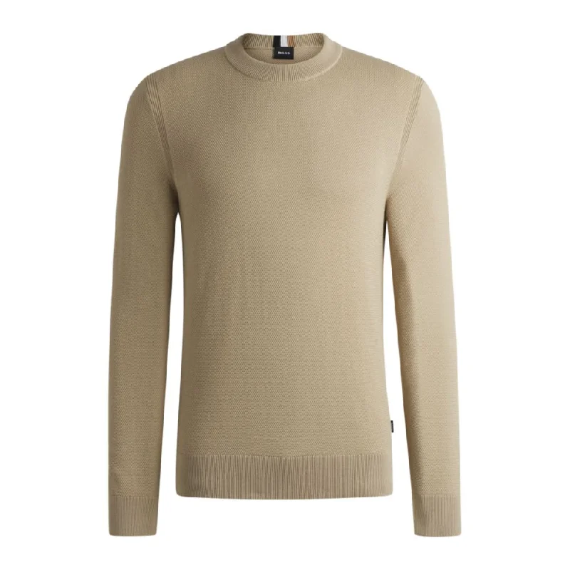 Versatile Comfort Micro-structured sweater in cotton