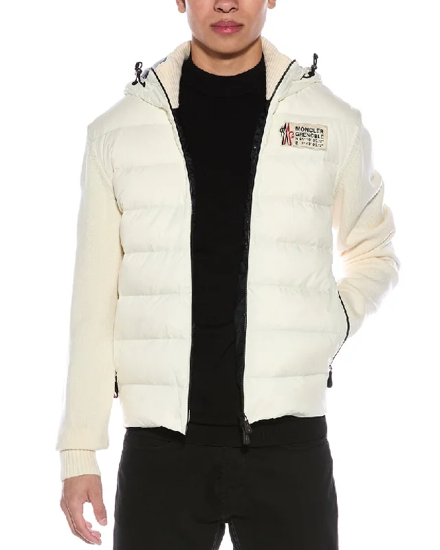 Warm Chic Moncler Wool-Blend Cardigan
