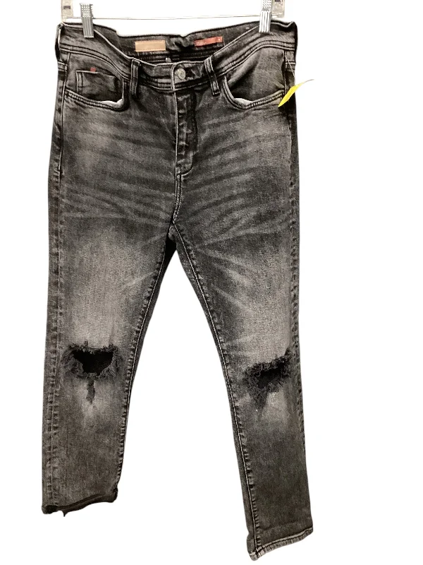 Street Fashion Jeans Boyfriend By Pilcro In Grey Denim, Size: 8