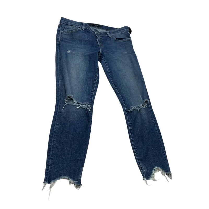 High-end Design Jeans Skinny By J Brand In Blue Denim, Size: 6