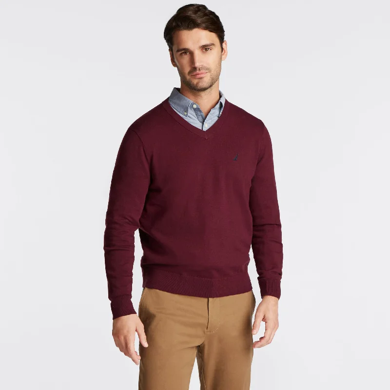 Classic Style Nautica Mens Big & Tall V-Neck Navtech Sweater