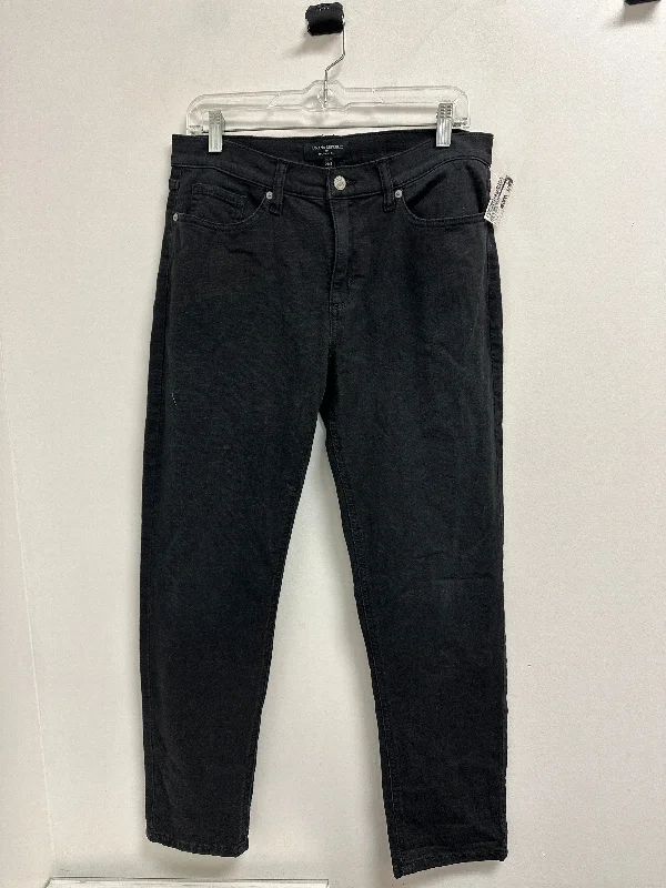 Relaxed Fashion Jeans Boyfriend By Banana Republic In Black Denim, Size: 8