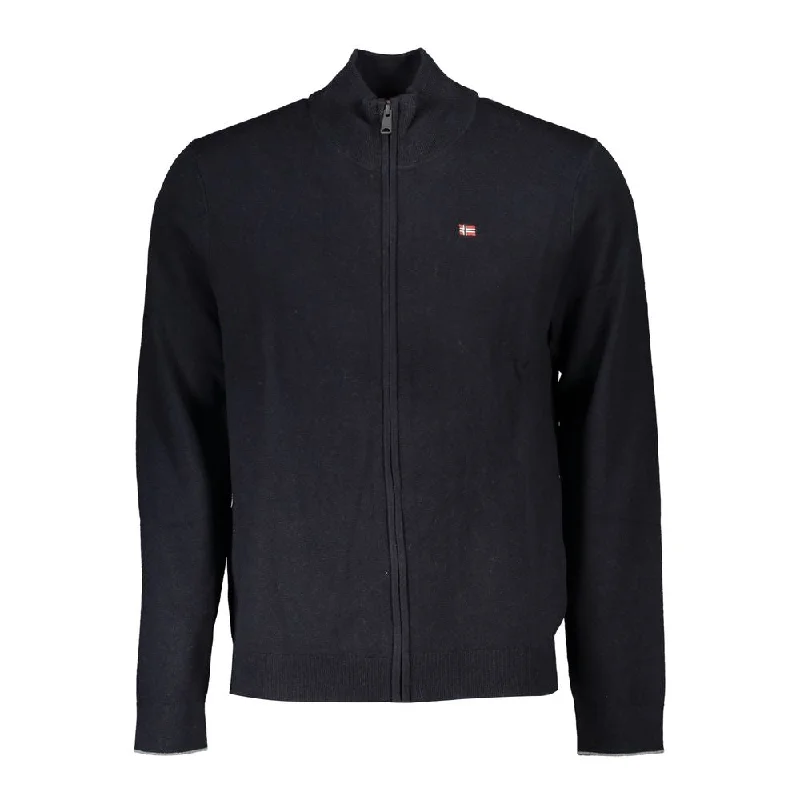 Playful Style Napapijri Elegant Long Sleeve Zip Cardigan in Men's
