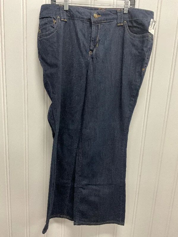 Exquisite Fabrics Jeans Boot Cut By Lane Bryant In Blue Denim, Size: 20