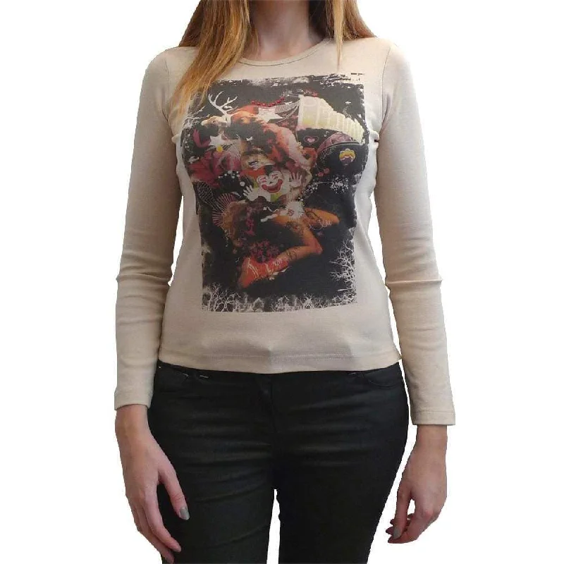 Cozy Essentials Wear Women's Long Sleeve Top ONE IN THE CITY Circus 00275
