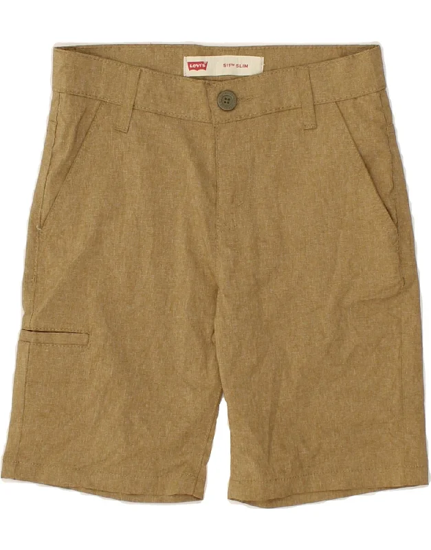 Thin Design LEVI'S Boys 511 Slim Cargo Shorts 9-10 Years W25 Beige Polyester