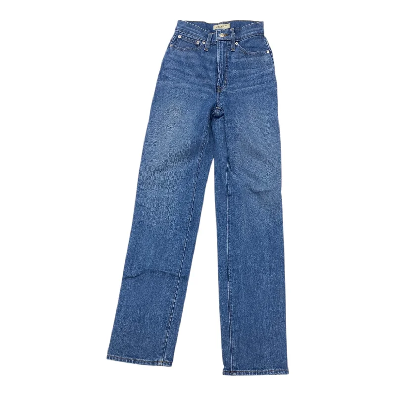 Unique Design Jeans Straight By Madewell In Blue Denim, Size: 0