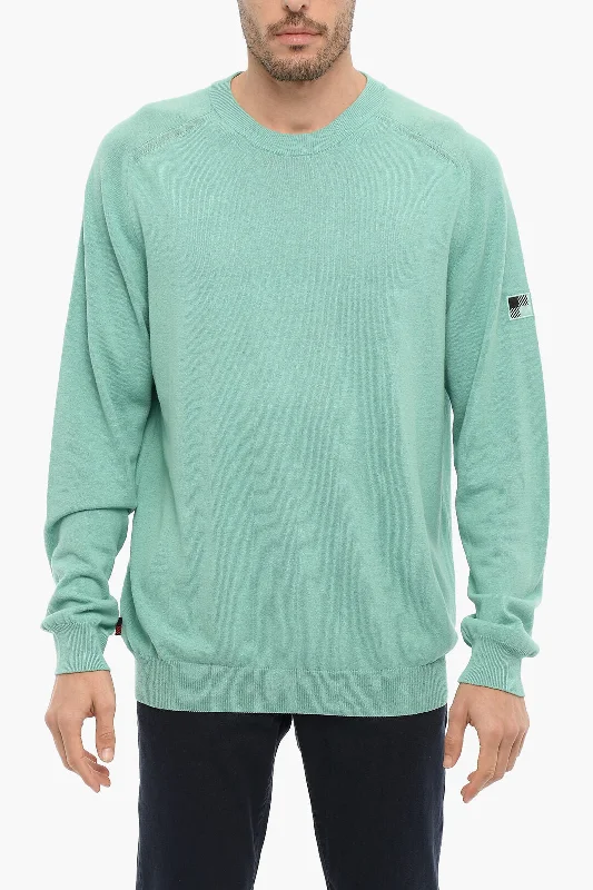 Fashion Innovation Woolrich Cotton And Linen Crew-Neck Sweater