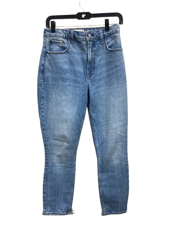 Short Design Jeans Skinny By Abercrombie And Fitch In Blue Denim, Size: 4