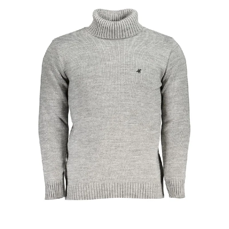 Noble And Elegant U.S. Grand Polo Elegant Turtleneck Sweater with Embroide Men's Logo