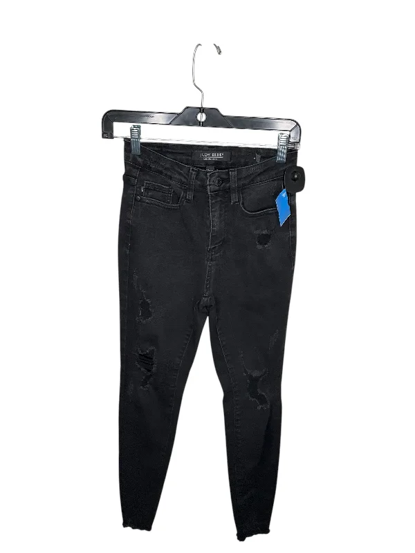 Timeless Outfits Jeans Skinny By Judy Blue In Black Denim, Size: 0