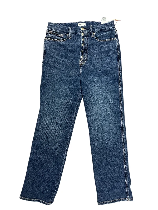 Design Perception Jeans Straight By Good American In Blue Denim, Size: 12