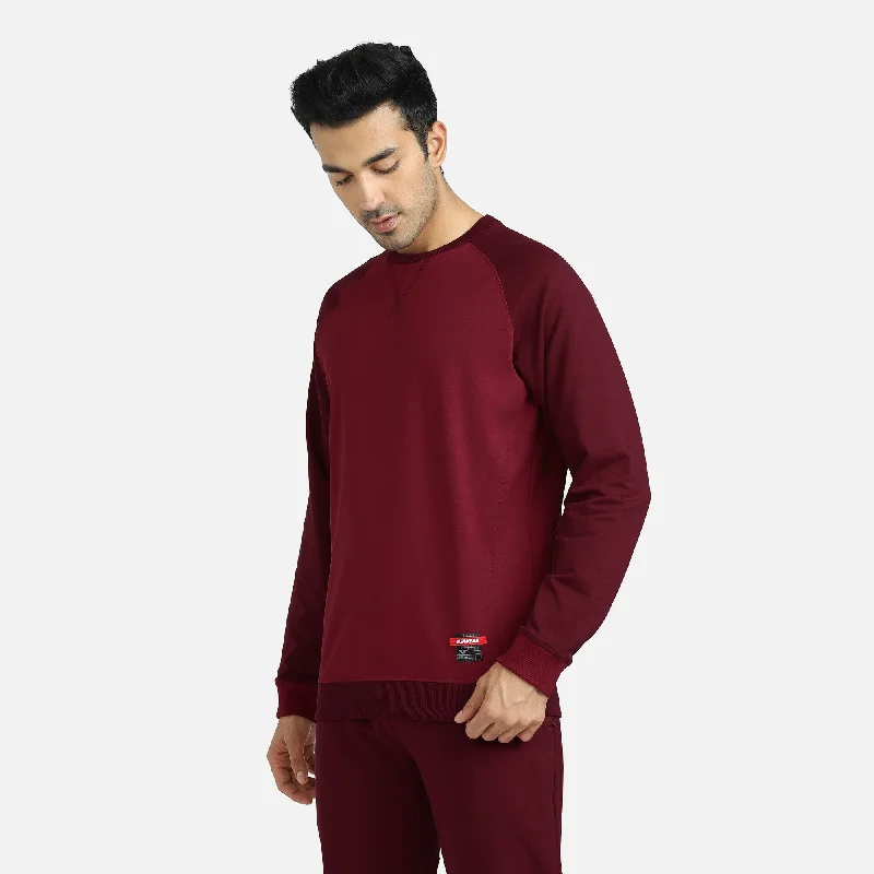 Classic Series Quest French Terry Cotton-Blend Sweatshirts Scarlet Red