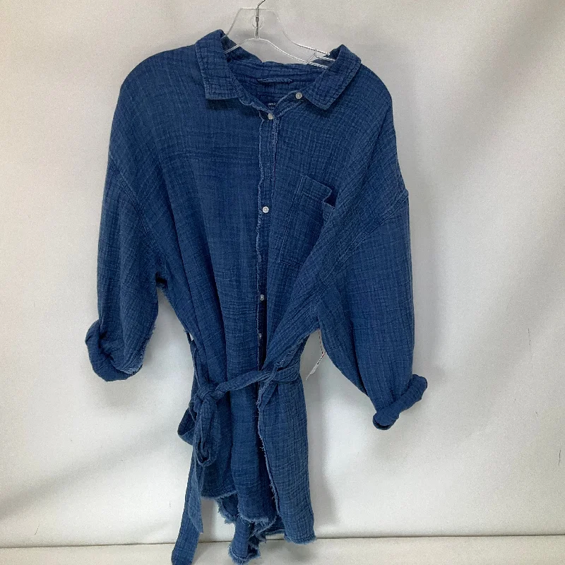 Soft Relaxation Wear Jeans Straight By Old Navy In Blue Denim, Size: S