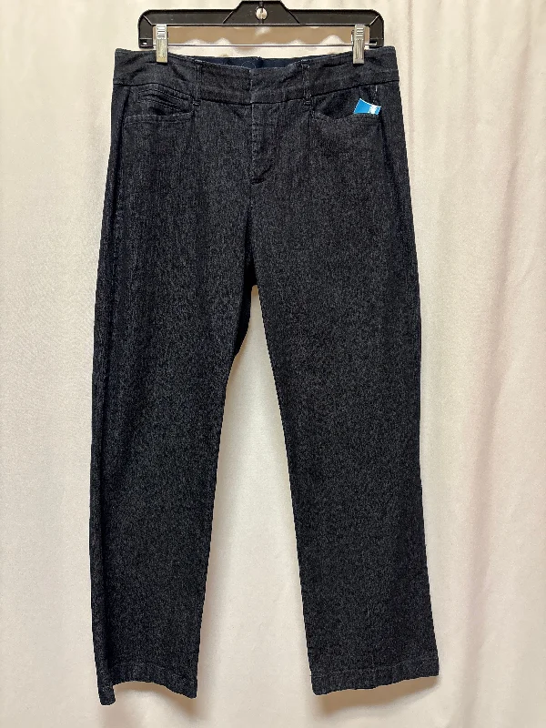 Relaxed Wear Jeans Straight By Jm Collections In Blue, Size: 12p