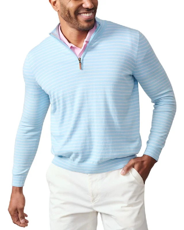 Timeless Outfits J.McLaughlin Stripe Justin Cashmere-Blend Shirt