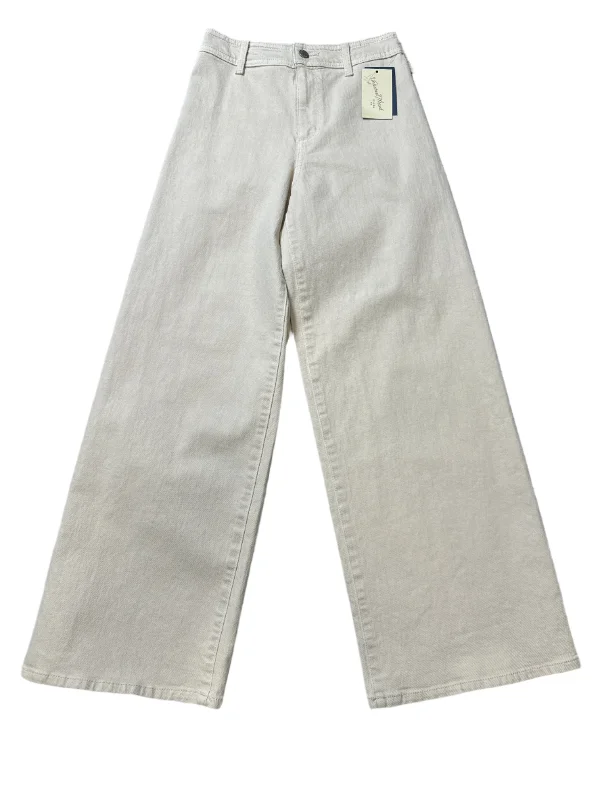 Chic Comfort Wear New! Jeans Straight By Universal Thread In Cream, Size: 0