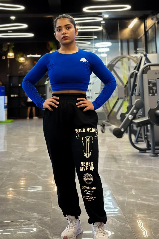 Elegant And Lazy Womens Legacy Dominance Joggers (Black)