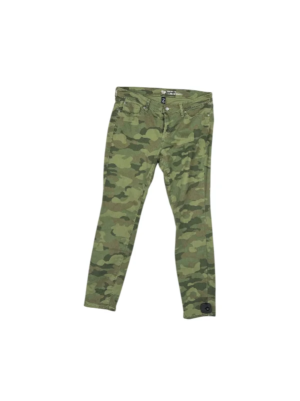 Warm Chic Outfits Jeans Skinny By Gap In Camouflage Print, Size: 10