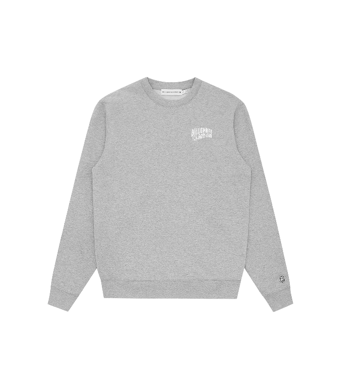 Street Cool SMALL ARCH LOGO CREWNECK - HEATHER GREY
