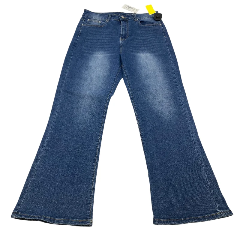 Versatile Items Jeans Boot Cut By Affix In Blue Denim, Size: M