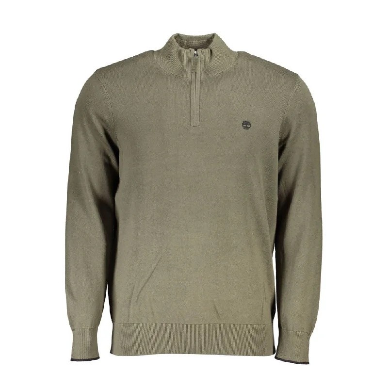 British Fashion Timberland Organic Cotton Half Zip Sweater - Lush Men's
