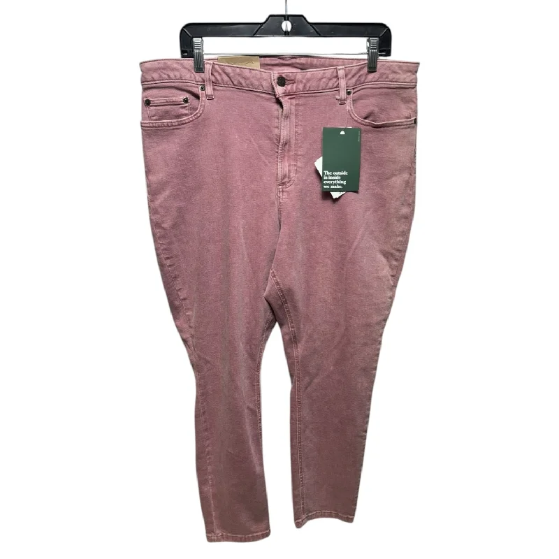 Everyday Comfort Jeans Straight By L.l. Bean In Mauve, Size: 18