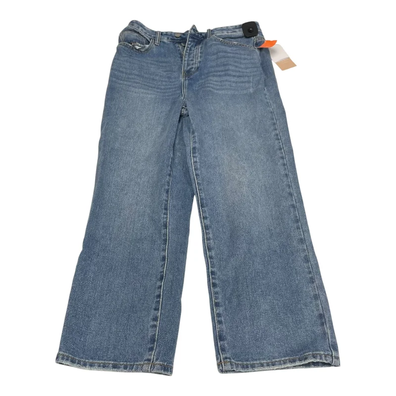 Noble And Elegant Jeans Straight By Just Fab In Blue Denim, Size: 8