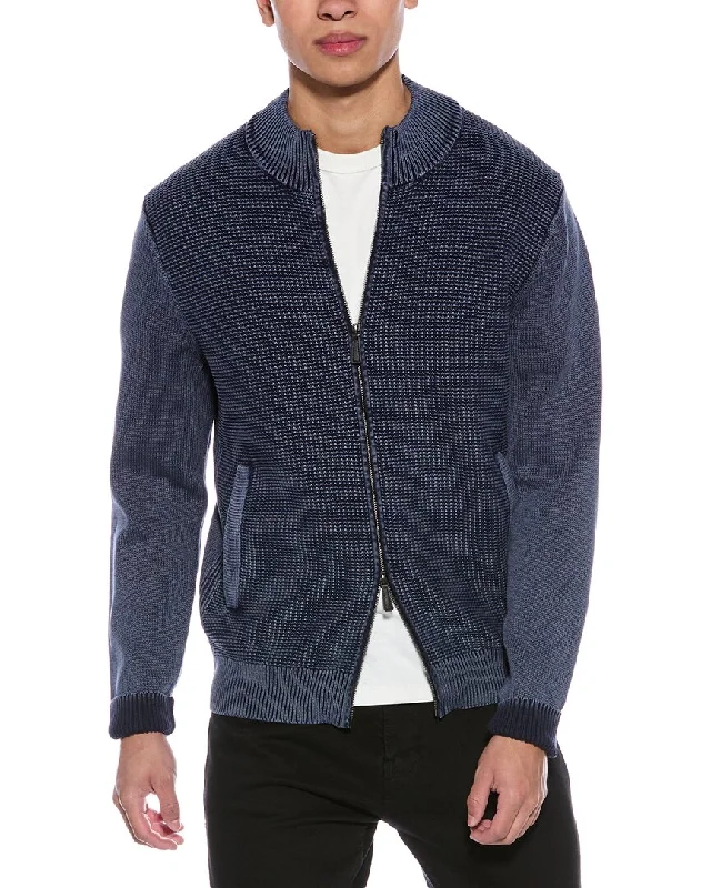 Soft Tops tyler böe Zip Front Mineral Wash Sweater Jacket