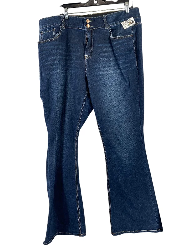 Luxury Temperament Jeans Boot Cut By Lane Bryant In Blue Denim, Size: 18