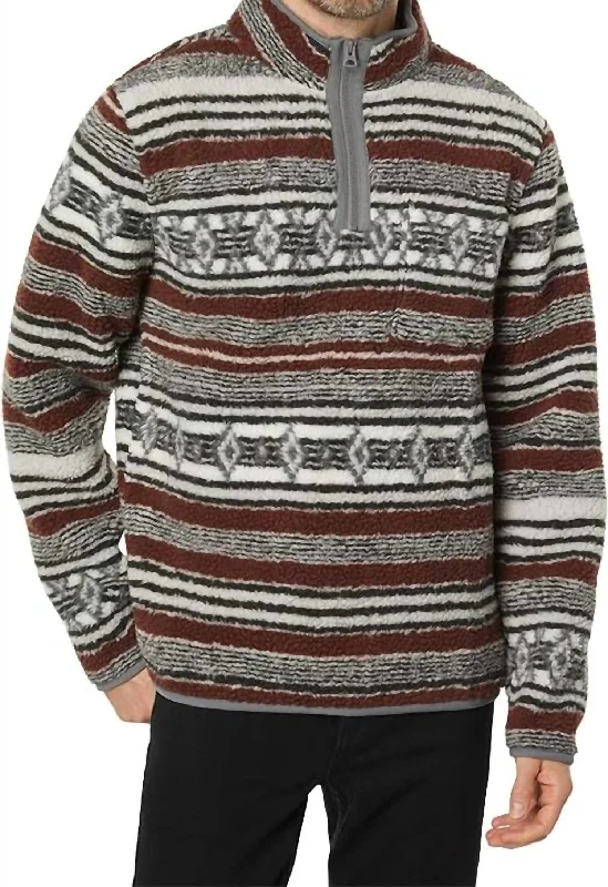 Effortless Wear Southwestern Sherpa Utility Jacket In Multi