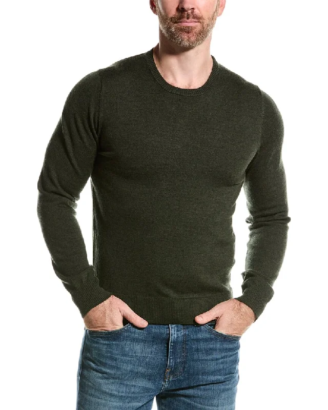 Design Perception Mette mens  Merino Wool Crewneck Sweater, XXL, Green