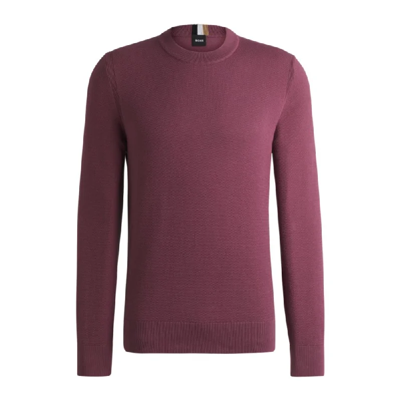 Summer Comfort Micro-structured sweater in cotton