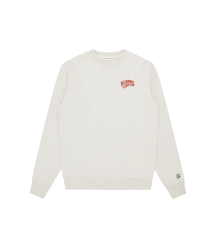Lounge Wear SMALL ARCH LOGO CREWNECK - OAT