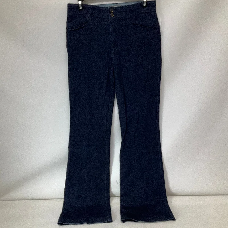 Cool Breeze At Night Jeans Flared By Anthropologie In Blue Denim, Size: 2