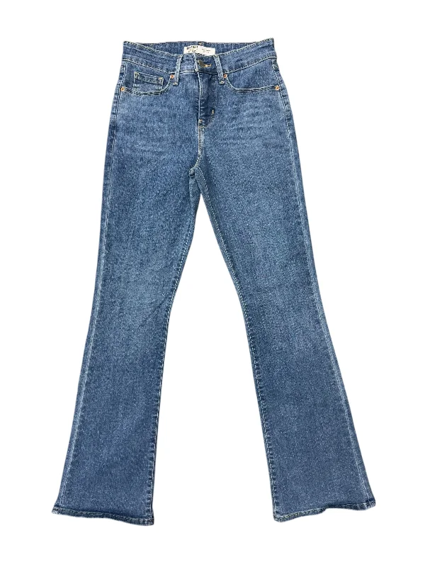 Elegant Fit Jeans Flared By Levis Signature In Blue Denim, Size: 2