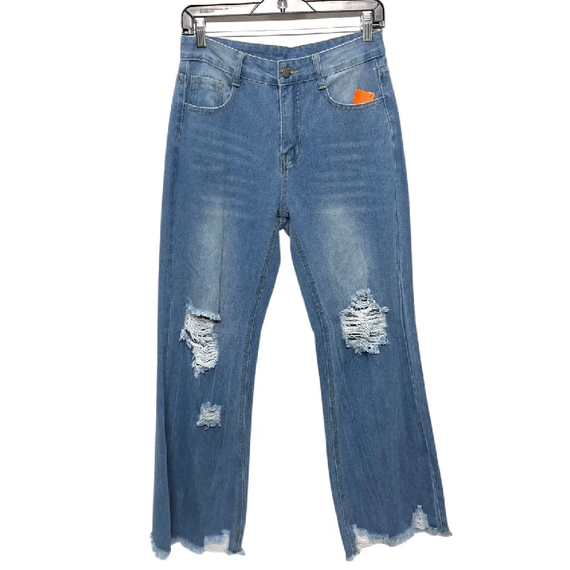 Weekend Style Jeans Wide Leg By Buddy Love In Blue Denim, Size:S