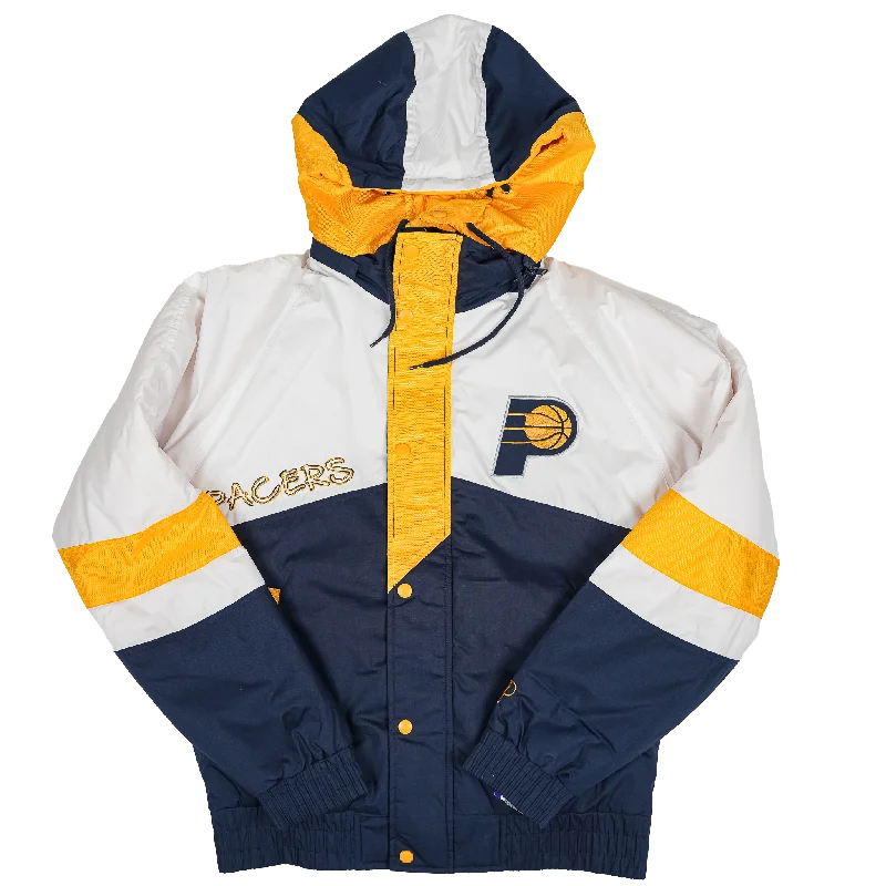 Light Comfort Adult Indiana Pacers Pro Player Shoulder to Shoulder Full-Zip Jacket in Navy by G-III