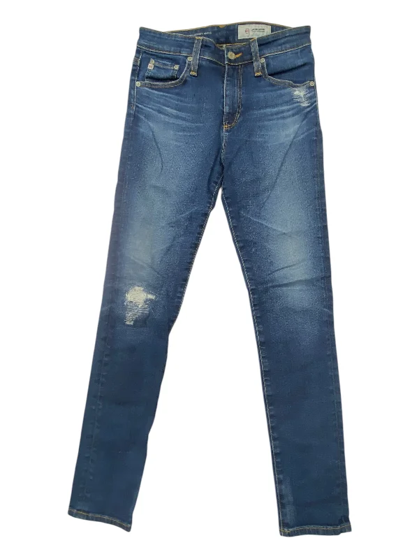 Comfortable Series Jeans Skinny By Adriano Goldschmied In Blue Denim, Size: 2
