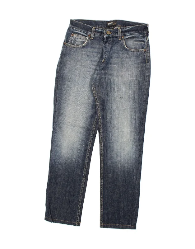 Sports Cool LEE Mens Seattle Straight Jeans W33 L30  Blue Cotton
