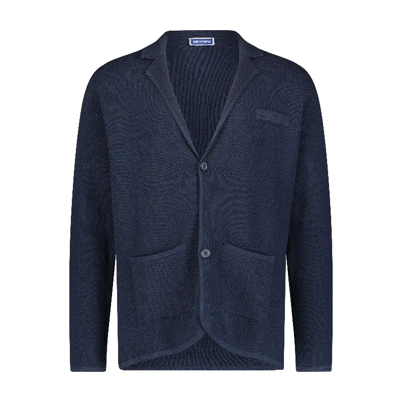 Easy Comfort Style Jacquard Sweater Jacket