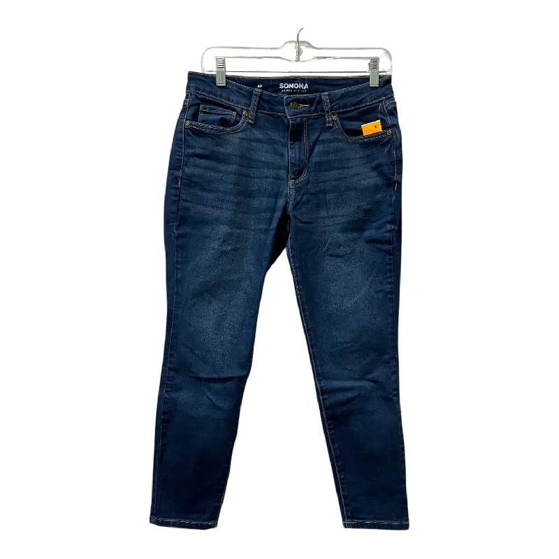 Bottom And Versatile Jeans Skinny By Sonoma In Blue Denim, Size:8P