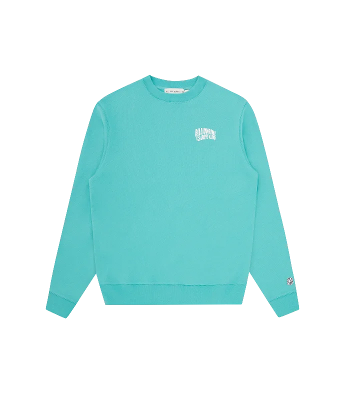Free And Comfortable SMALL ARCH LOGO CREWNECK - TEAL