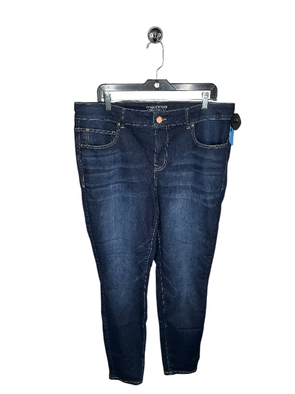 Everyday Outfits Jeans Skinny By Maurices In Blue Denim, Size: 18