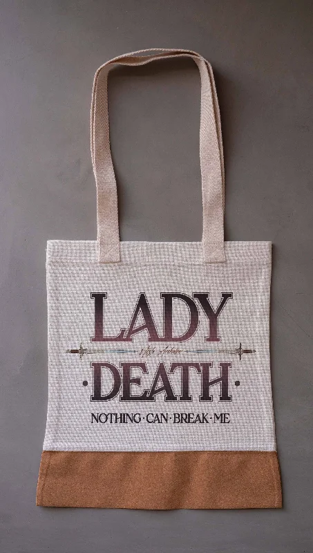 Mid-length Style Lady Death - Officially Licensed ACOTAR Canvas Tote Bag