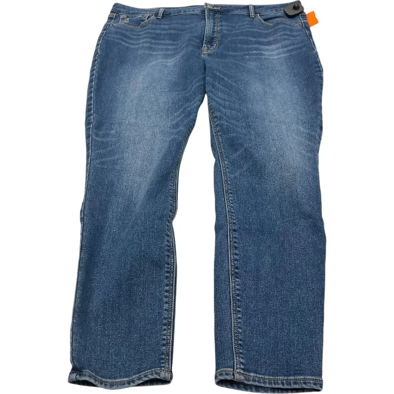 Chic Comfort Jeans Skinny By Old Navy In Blue Denim, Size: 18