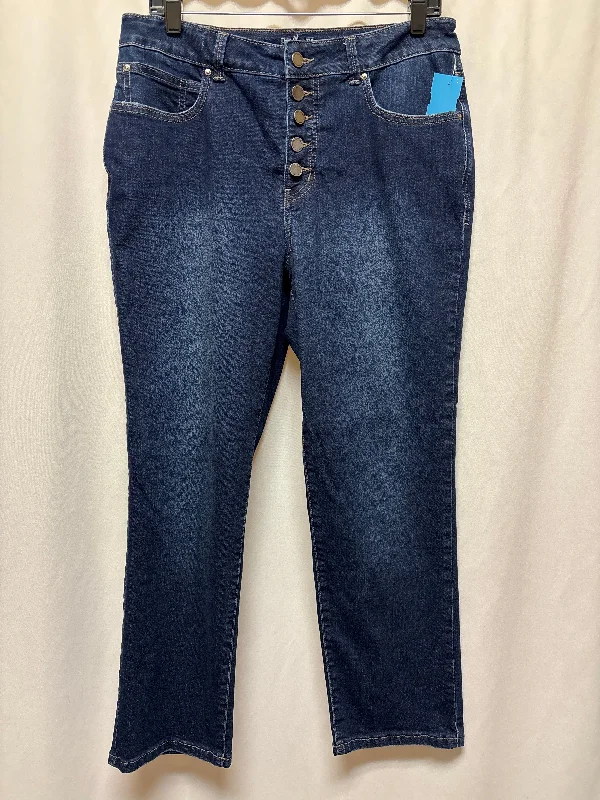 Cozy Vibes Jeans Straight By Clothes Mentor In Blue, Size: 12
