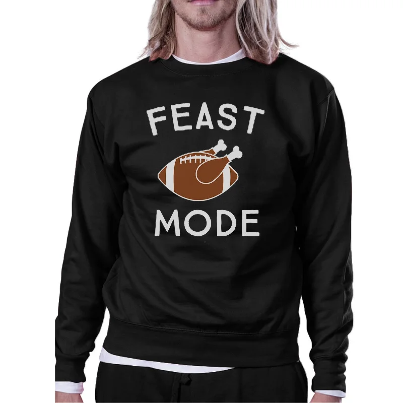 Fashion And Simplicity Feast Mode Black Sweatshirt