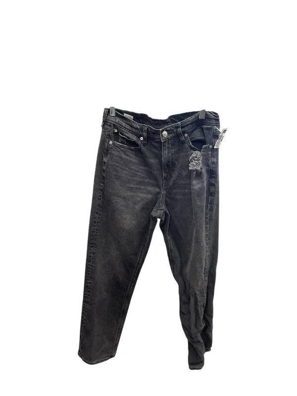 Fashion Pioneer Jeans Boyfriend By American Eagle In Black Denim, Size: 8